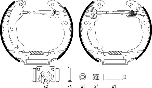 Textar 84064600 - Brake Shoe Set autospares.lv