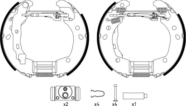 Textar 84062600 - Brake Shoe Set autospares.lv