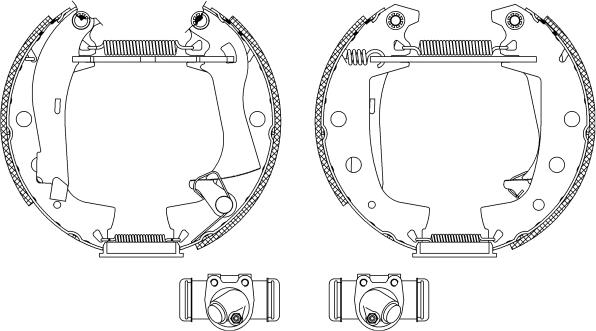 Textar 84000100 - Brake Shoe Set autospares.lv