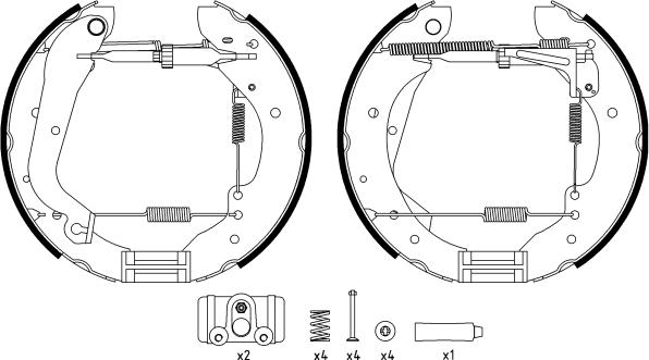 Textar 84015700 - Brake Shoe Set autospares.lv