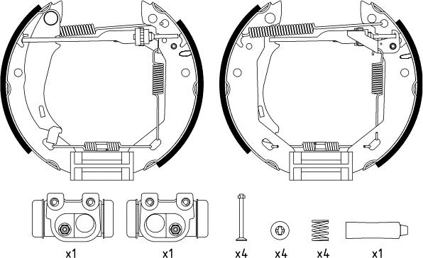 Textar 84031804 - Brake Shoe Set autospares.lv