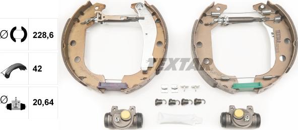 Textar 84038100 - Brake Shoe Set autospares.lv