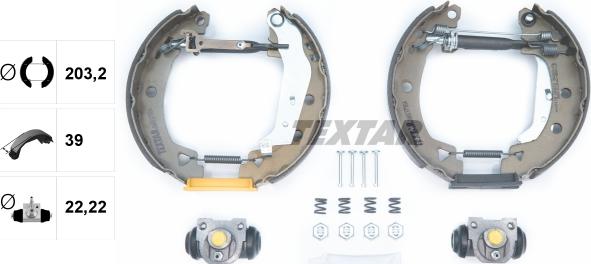 Textar 84037904 - Brake Shoe Set autospares.lv