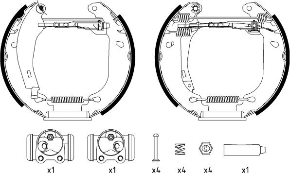 Textar 84037401 - Brake Shoe Set autospares.lv