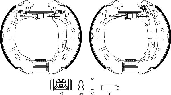 Textar 84079300 - Brake Shoe Set autospares.lv