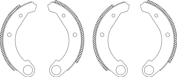 Textar 83000201 - Brake Shoe Set autospares.lv