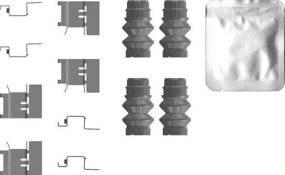 Textar 82556500 - Accessory Kit for disc brake Pads autospares.lv