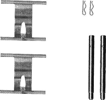 Textar 82076600 - Accessory Kit for disc brake Pads autospares.lv