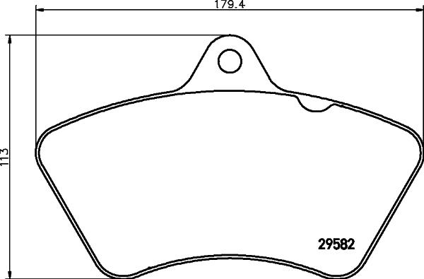 Textar 29582xx - Brake Pad Set, disc brake autospares.lv