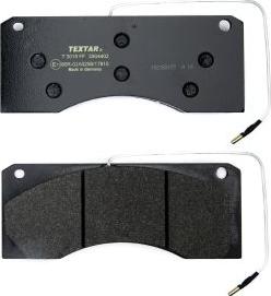 Textar 2904402 - Brake Pad Set, disc brake autospares.lv