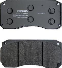 Textar 2904303 - Brake Pad Set, disc brake autospares.lv