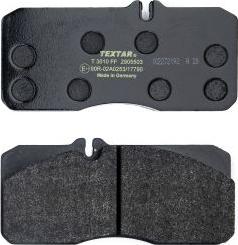 Textar 2905503 - Brake Pad Set, disc brake autospares.lv