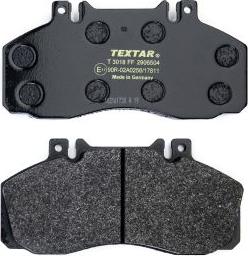 Textar 2906504 - Brake Pad Set, disc brake autospares.lv