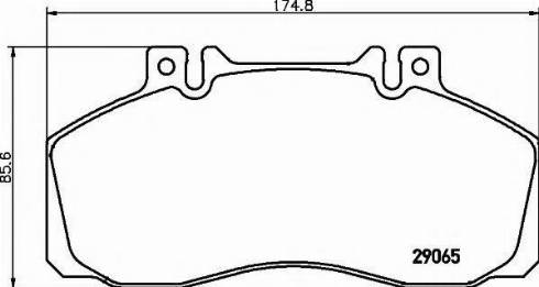 Textar 2906571 - Brake Pad Set, disc brake autospares.lv