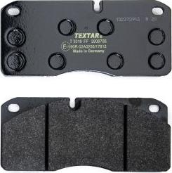 Textar 2906705 - Brake Pad Set, disc brake autospares.lv