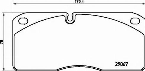 Textar 2906771 - Brake Pad Set, disc brake autospares.lv