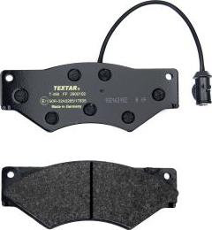 Textar 2900102 - Brake Pad Set, disc brake autospares.lv