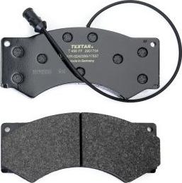 Textar 2901704 - Brake Pad Set, disc brake autospares.lv