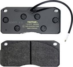 Textar 2903902 - Brake Pad Set, disc brake autospares.lv