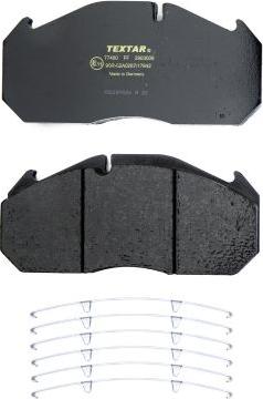 Textar 2903009 - Brake Pad Set, disc brake autospares.lv