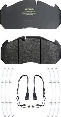 Textar 2903024 - Brake Pad Set, disc brake autospares.lv