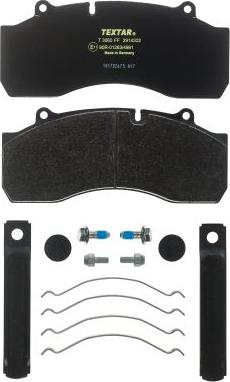 Textar 2914302 - Brake Pad Set, disc brake autospares.lv