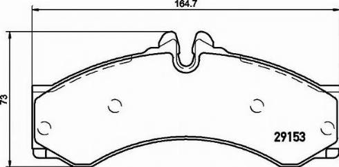 Textar 2915370 - Brake Pad Set, disc brake autospares.lv