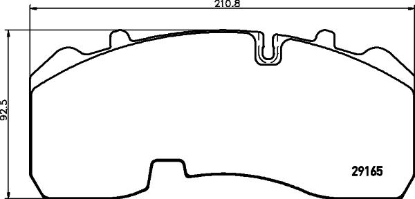 Textar 2916504 - Brake Pad Set, disc brake autospares.lv