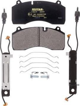 Textar 2918101 - Brake Pad Set, disc brake autospares.lv