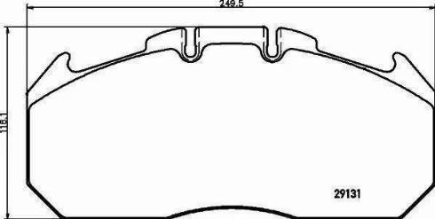 Kawe 0506 02 - Brake Pad Set, disc brake autospares.lv