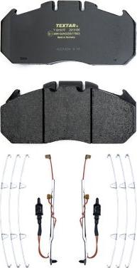 Textar 2913115 - Brake Pad Set, disc brake autospares.lv