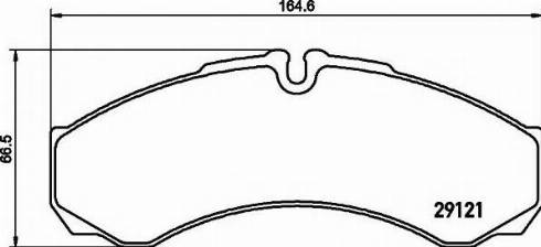 Textar 2912170 - Brake Pad Set, disc brake autospares.lv