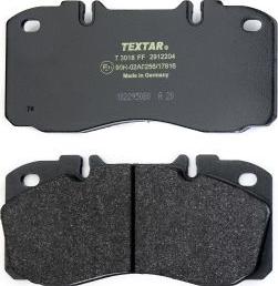 Textar 2912204 - Brake Pad Set, disc brake autospares.lv