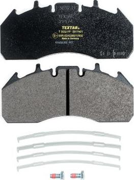 Textar 2917401 - Brake Pad Set, disc brake autospares.lv