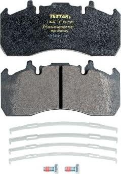 Textar 2917301 - Brake Pad Set, disc brake autospares.lv