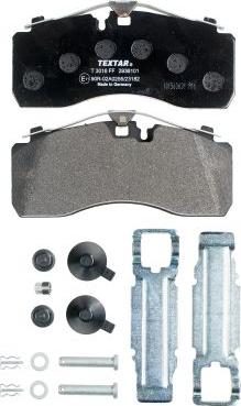 Textar 2936101 - Brake Pad Set, disc brake autospares.lv