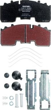 Textar 2930601 - Brake Pad Set, disc brake autospares.lv