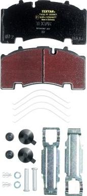 Textar 2930801 - Brake Pad Set, disc brake autospares.lv