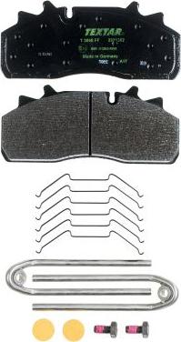 Textar 2931302 - Brake Pad Set, disc brake autospares.lv