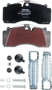 Textar 2932003 - Brake Pad Set, disc brake autospares.lv