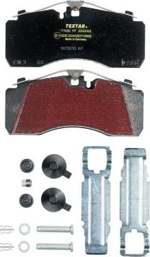 Textar 2932002 - Brake Pad Set, disc brake autospares.lv