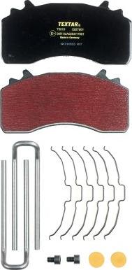 Textar 2927901 - Brake Pad Set, disc brake autospares.lv