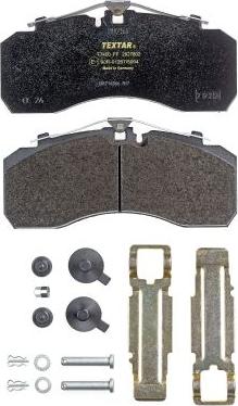Textar 2927802 - Brake Pad Set, disc brake autospares.lv