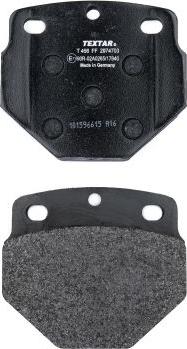 Textar 2974703 - Brake Pad Set, disc brake autospares.lv