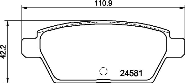 Textar 2458106 - Brake Pad Set, disc brake autospares.lv