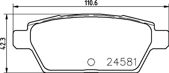 Textar 2458103 - Brake Pad Set, disc brake autospares.lv