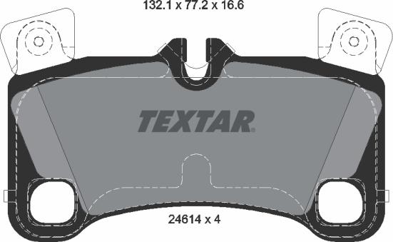 Textar 2461401 - Brake Pad Set, disc brake autospares.lv