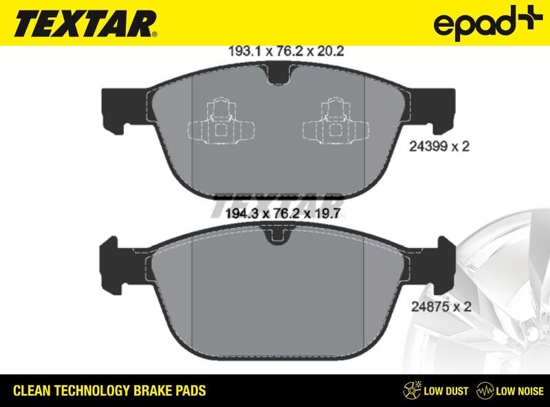 Textar 2439901CP - Brake Pad Set, disc brake autospares.lv