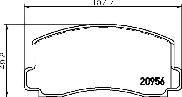 Textar 2095602 - Brake Pad Set, disc brake autospares.lv