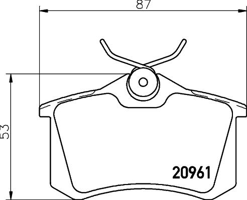 Textar 2096110 - Brake Pad Set, disc brake autospares.lv